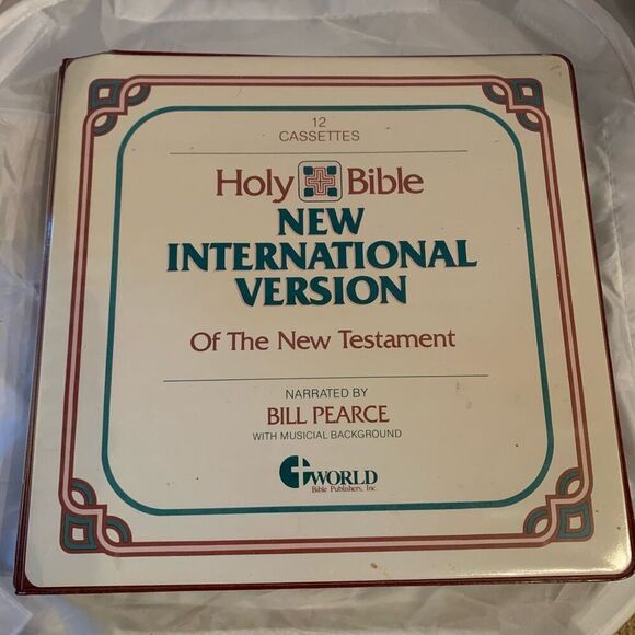 Holy Bible New International Version New Testament on 12 Cassette Tapes - Picture 1 of 7